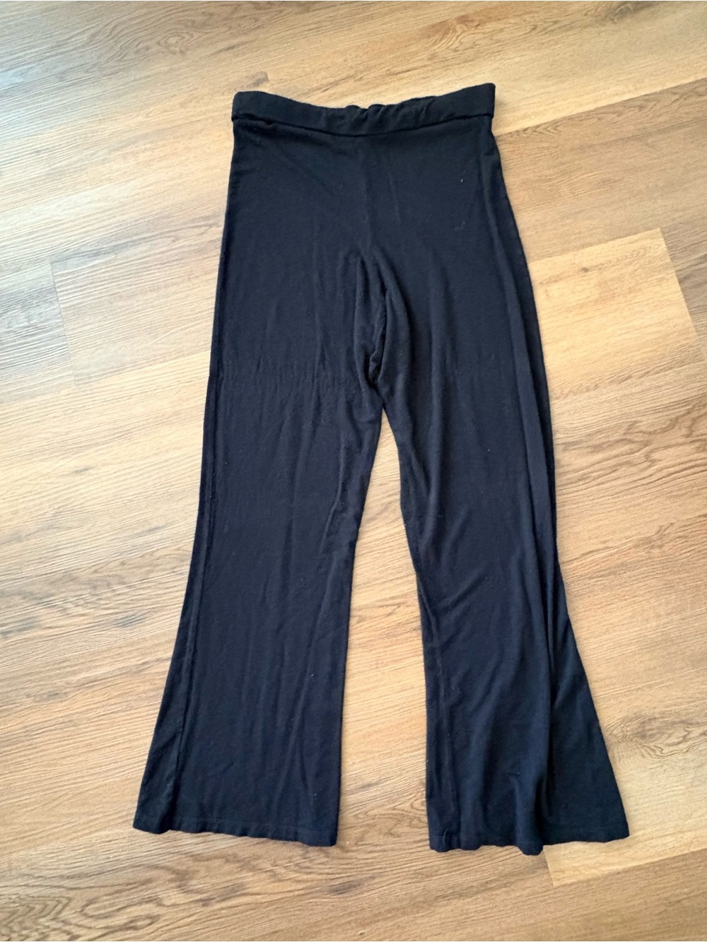 Black flare leggings